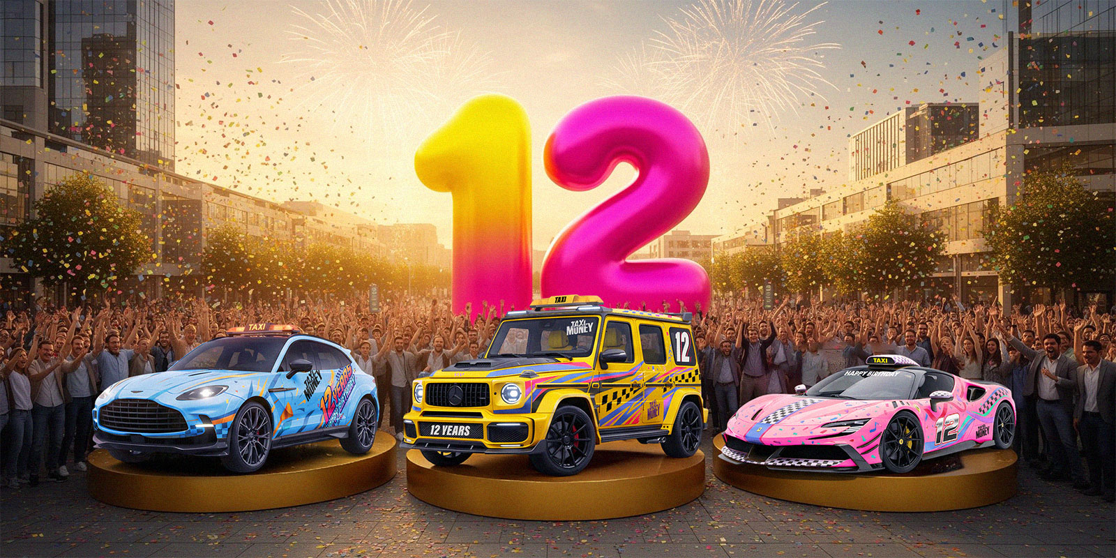 С Наступающим 12-м Днём рождения Taxi-Money!